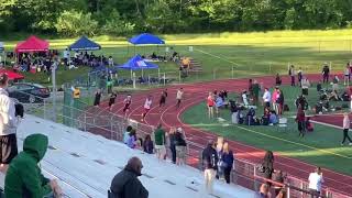 St Peters Richie LuzziLiggins vs Bergen Catholics Rahmir Johnson in 200m at NNPA sectionals [upl. by Blaire]