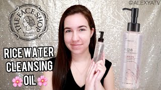 The Face Shop Rice Water Bright Cleansing Light Oil Review  Korean Skin Care Oil Cleanser Review [upl. by Imogene]