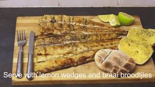 Snoek Braai  Apricot Jam and Garlic Recipe [upl. by Auqeenwahs222]