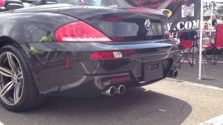 2011 BMW M6 Convertible Exhaust Clip with SMG amp 500hp v10 loud [upl. by Chas]