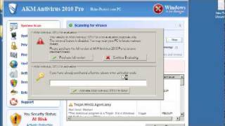 AKM Antiviurs 2010 Pro Removal Video  Remove AKM [upl. by Clarkson]