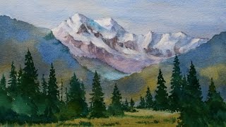 Beginners Mountain Watercolor [upl. by Adolph]