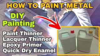 HOW TO PAINT METAL  BAKAL GAMIT ANG QDE  DIY Painting Materials and Procedures [upl. by Madeline]