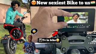 😍New sexiest bike to us♥️📺Tv available in this bike😳Futurist bike  grandma reaction  TTF🔥 [upl. by Akyeluz806]