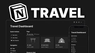 How I use Notion for Travel Planning Template Included [upl. by Tsui165]