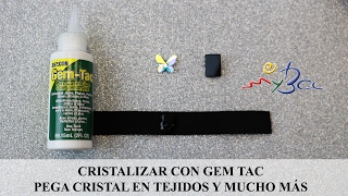 Cristalizar con Gem Tac Decora tejidos y mucho más con cristal [upl. by Aridatha]