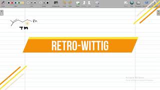 Random Question in Retrosynthesis 05 Retro Wittig [upl. by Nerag910]
