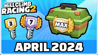 🔥ALL ADVENTURE KEYS APRIL 2024  Hill Climb Racing 2 [upl. by Dicks]