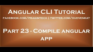 Compile angular app [upl. by Eeliak]