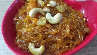 Semiya Kesari Recipe  Vermicelli Kesari Recipe [upl. by Ogram]