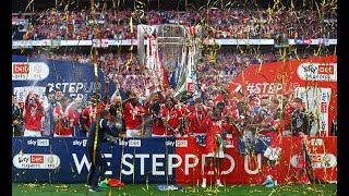 Nottingham Forest PROMOTED to Premier League  Play Off Final Whistle Trophy Lift amp Fans [upl. by Lothario]