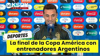 La final de la Copa América con entrenadores Argentinos en ambos equipos [upl. by Llehcsreh818]