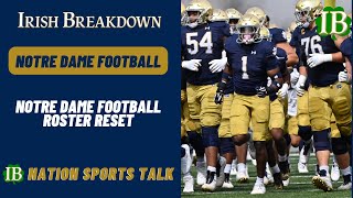 IB Nation Sports Talk Notre Dame Football Roster Reset [upl. by Noirrad]