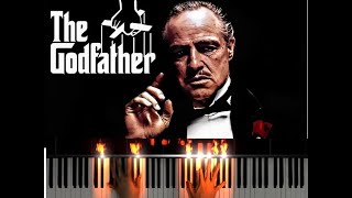 Godfather Theme Piano Tutorial  Sheet music [upl. by Amati]