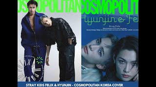 Stray Kids Hyunjin Felix  Cosmopolitan Magazine Flip Through [upl. by Ayimat]