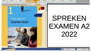 INBURGEREN SPREKEN EXAMEN A2 OEFENEXAMEN VRAGEN EN ANTWOORDEN 3 [upl. by Iv31]