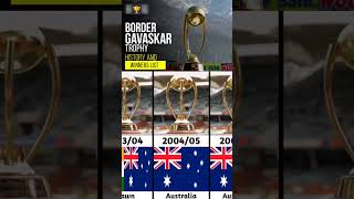 Border Gavaskar Trophy Winners List gavaskar [upl. by Minny]