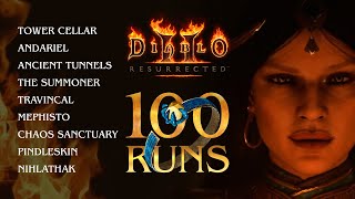 Diablo 2 Resurrected  100 runs some places  Griffons eye dropped from skeleton  Drop Highlights [upl. by O'Rourke353]