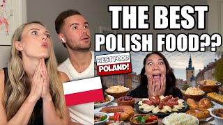 Reaction 5 Must Try POLISH 🇵🇱 FOOD in POLAND First Time Food Tour Guide [upl. by Colet204]