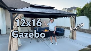 12x16 Permanent Hard Top Gazebo Build amp Review From Fung Yard  Transform Your Outdoor Space [upl. by Niffirg]