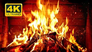 🔥 Cozy Fireplace 4K 12 HOURS Fireplace with Crackling Fire Sounds Crackling Fireplace 4K [upl. by Llacam]