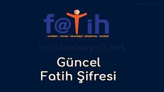 FATİH ŞİFRE NEDİR FATİH AĞINA BAĞLANMA 2024 [upl. by Atinauq]