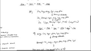 Biochemistry Protein sequencing problems 2 [upl. by Aisenat]