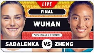 SABALENKA vs ZHENG • WTA Wuhan 2024 Final • LIVE Tennis Watchalong Stream [upl. by Egiaf]