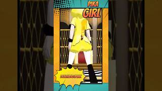 Pikachu Dance Challenge Anime Girl Grooves to Pika Girl Remix dancechallenge shorts [upl. by Khichabia494]