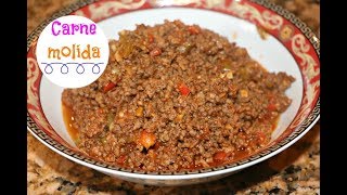 Carne molida  Picadillo  estilo Dominicano Ros Emely [upl. by Amahcen]