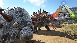 Ark Survival Evolved  Taming a Doedicurus amp Ankylosaurus ARK RAGNAROK MAP [upl. by Nyram206]