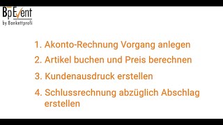 Akontorechnung und Schlussrechnung abzüglich Abschlagsrechnung [upl. by Frederich]