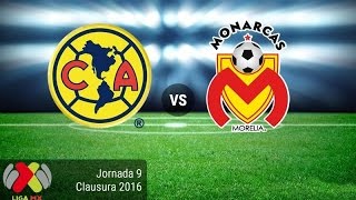 AMERICA VS MORELIA LIGA MX CLAUSURA 2016 JORNADA 9  SIMULACIÓN FIFA 16 [upl. by Neelhtac]