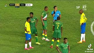 Controversial VAR Decision Mamelodi vs Yanga Goal Denied [upl. by Maisey418]