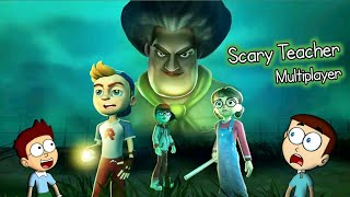 Scary Teacher Multiplayer  Android Game  Shiva and Kanzo Gameplay [upl. by Ariak741]