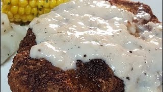 CHICKEN FRIED PORK CHOPS [upl. by Zrike]