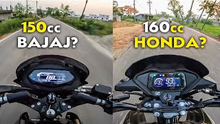 Riding 2024 Bajaj Pulsar 150 amp Honda SP 160 Which one Feels Better on Road [upl. by Redmond]