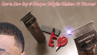 HOW TO ZERO GAP amp SHARPEN Babyliss Skeleton Fx Trimmers [upl. by Peery]