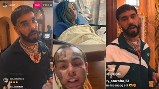 anuel AA fuera de control tekashi 69 no puede acercarse a yailin con orden de alejamiento [upl. by Aihsiek]