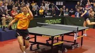 Dimitrij OVCHAROV vs MA Lin FINAL 1of 3 Games Russian Premier League Playoff Table Tennis [upl. by Adnovad276]