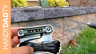 How to Retrofit Hardscape Lights on an Existing Wall [upl. by Ias]