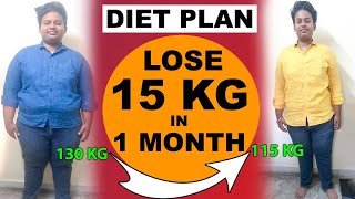 Diet Plan To Lose 15 kg in 1 month  Adarsh  How to lose weight fast  Dr Shikha Singh in Hindi [upl. by Snahc688]