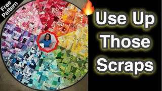 🌈 💥 Color Wheel SCRAPPY Quilt CHALLENGE 🏳️‍🌈 [upl. by Jimmie]