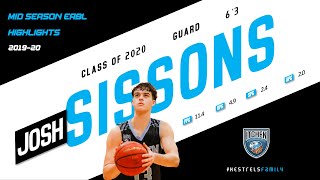 Josh Sissons Class of 2020 Mid Season Highlight Tape 201920 [upl. by Issak]