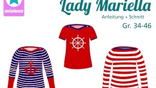 Nähanleitung Shirt Mariella Lady Mariella [upl. by Stephenie790]