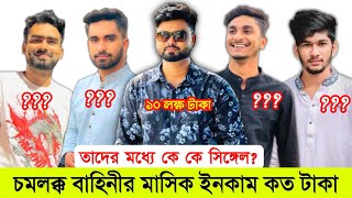 প্রতিমাসে চমলক্ক বাহিনীর সদস্যরা কে কত টাকা ইনকাম করেন  Chomolokko Bahini Income  Riyaz Mohammed [upl. by Anilra]