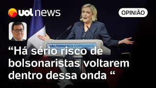 Eleição na França Onda autoritária em outros países traz risco de bolsonarista voltarem diz Tales [upl. by Cariotta]