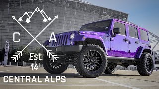 2017 Purple Lifted Jeep Wrangler JK RUBICON [upl. by Ruenhcs]