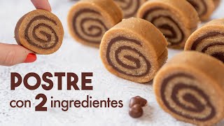 POSTRE de CHOCOLATE con 2 INGREDIENTES 🍫🍥 ¡Sin Horno [upl. by Alcina]