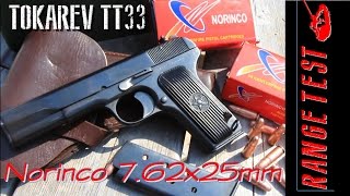 Tokarev TT33 Range Review Norinco 762x25mm Review [upl. by Garrott]